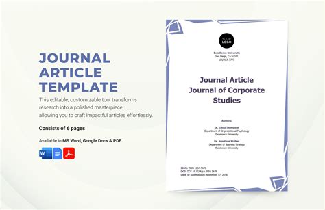 Word templates for journal articles .